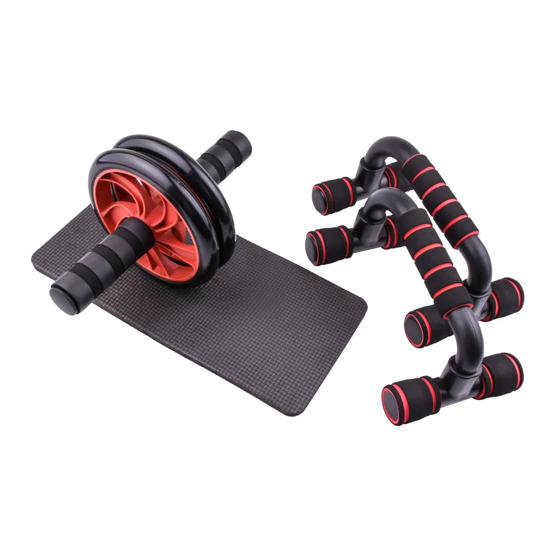 Ab Roller&Jump Rope No Noise Abdominal Wheel Ab Roller with Mat